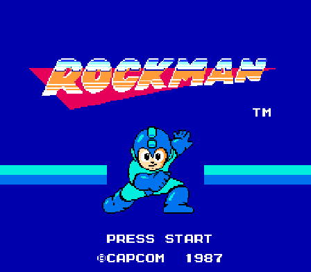 Rockman Title Screen